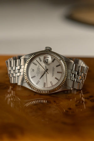 Rolex Watch Datejust 1601 - Silver Sigma No-Lume Dial - Watch Only - 1972