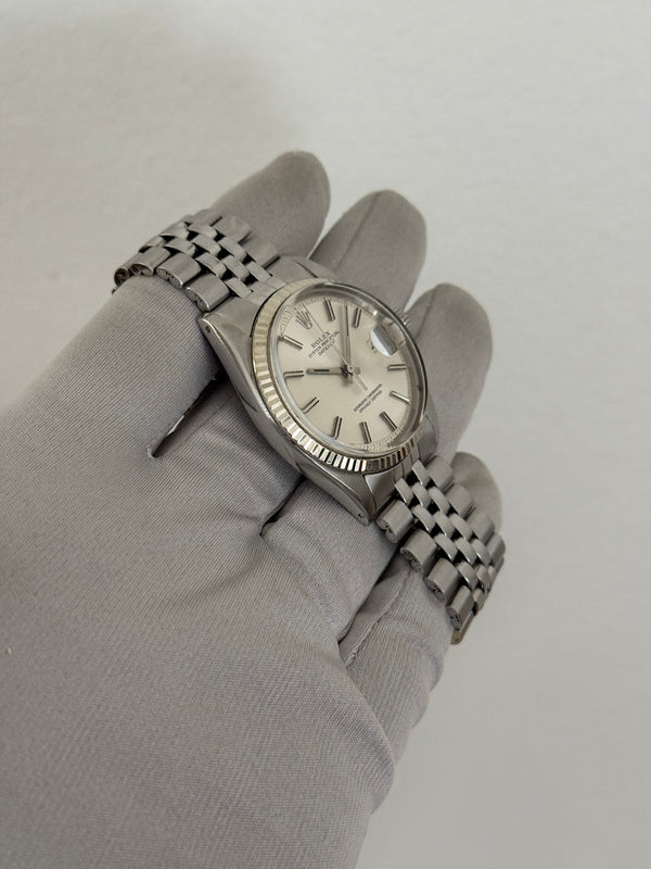 Rolex Watch Datejust 1601 - Silver Sigma No-Lume Dial - Watch Only - 1972
