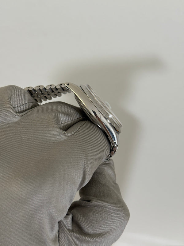 Rolex Watch Datejust 1603 - Silver Dial - Engine-Turned Bezel - Box & Papers (ca. 1971)