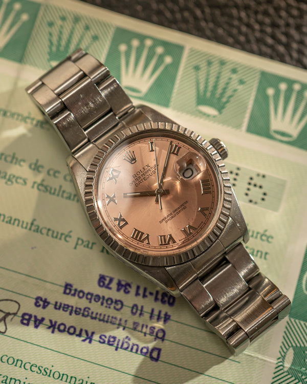 Rolex Datejust 16030 - Salmon Roman Dial - With Papers (1982)