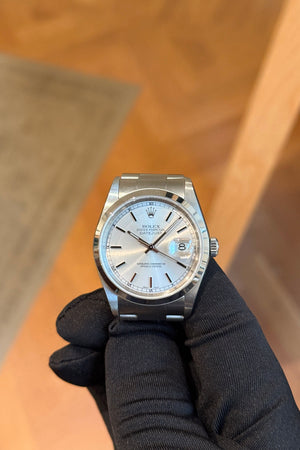 Rolex Watch Datejust 16200 - Silver Dial - Service Card Only - 2004