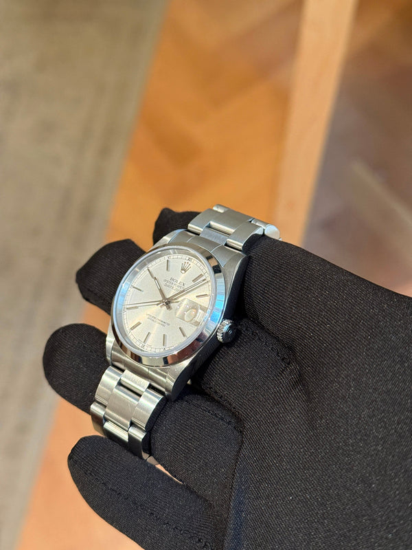 Rolex Watch Datejust 16200 - Silver Dial - Service Card Only - 2004