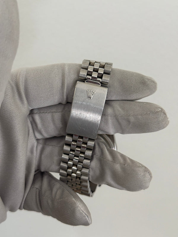 Rolex Watch Datejust 16220 - Engine-Turned Bezel - Silver Dial - Watch Only (1996)