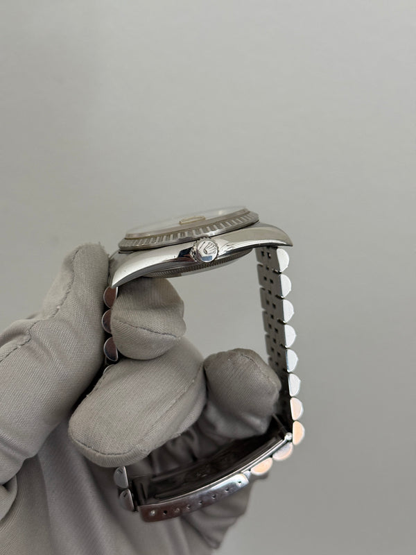 Rolex Watch Datejust 16220 - Engine-Turned Bezel - Silver Dial - Watch Only (1996)