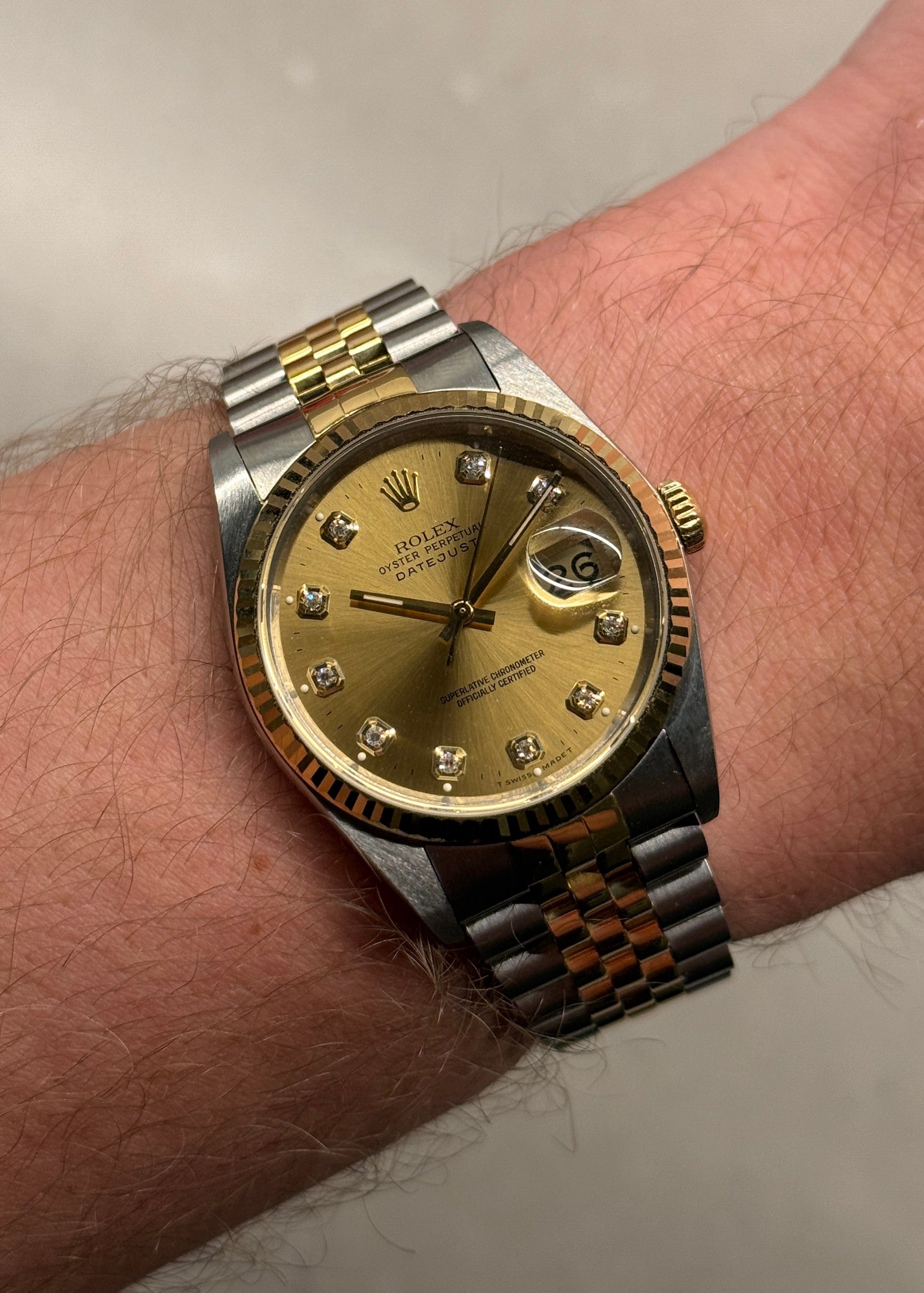 Stainless Steel Rolex Seriennummer 16233 Rolex PAPERS DIAMOND