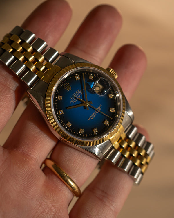 Rolex Datejust 16233 – Blue Vignette Diamond Dial (ca. 1993)