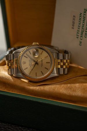 Rolex Datejust 16233 - Champagne Dial - Box & Papers (1989)