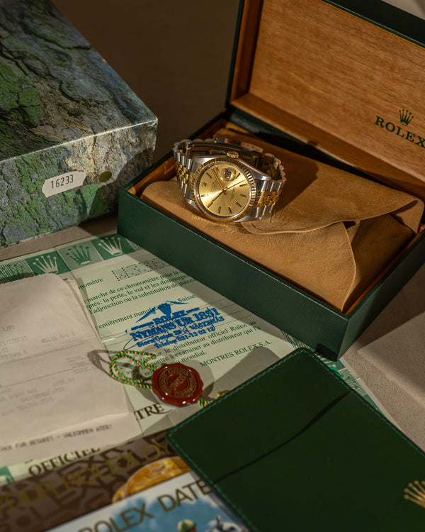 Rolex Datejust 16233 – Champagne Dial – Full Set (1996)