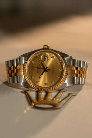 Rolex Datejust 16233 – Diamond Tritium Dial – X Serial (1991)