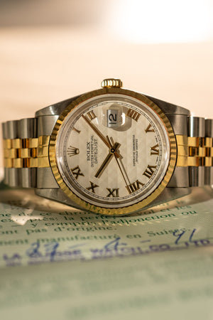 Rolex Datejust 16233 – Pyramid Dial – With Papers (1991)