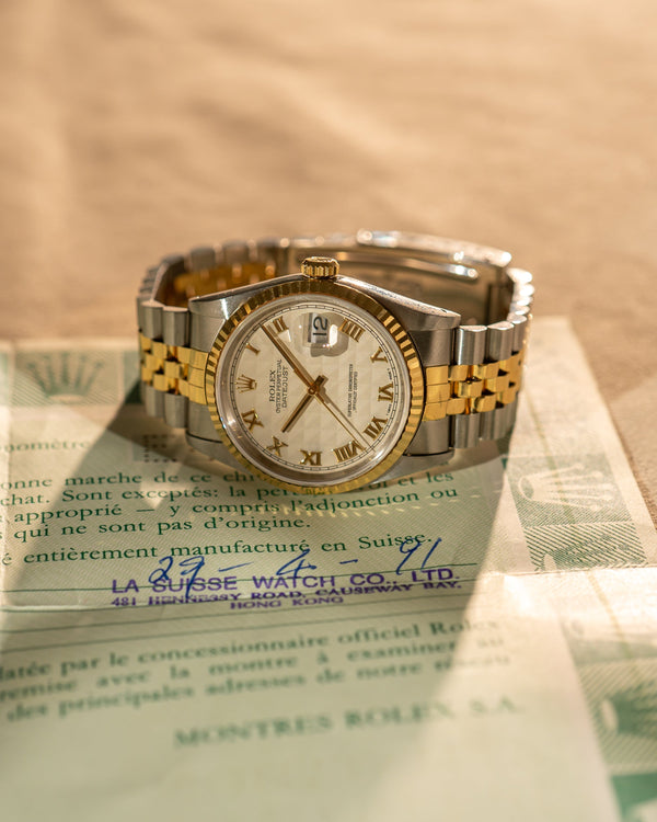 Rolex Datejust 16233 – Pyramid Dial – With Papers (1991)