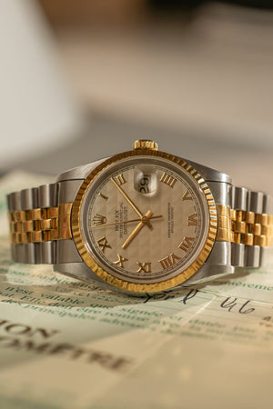 Rolex Datejust 16233 - Pyramid Dial - With Papers (1996)