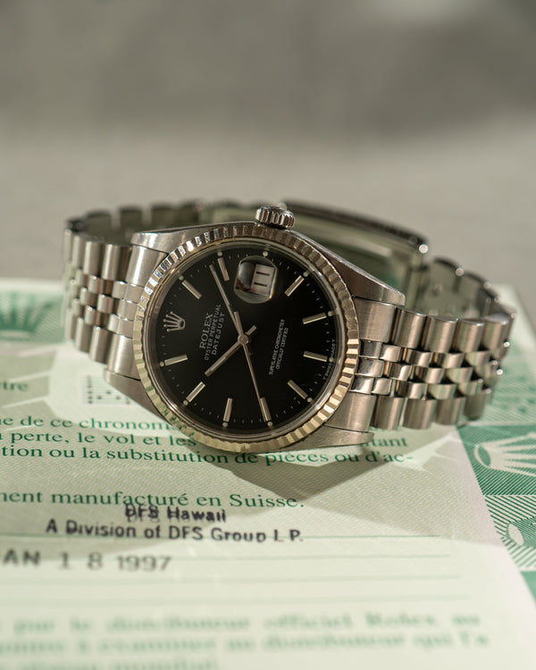 Rolex Datejust 16234 - Black Dial - With Papers (1997)