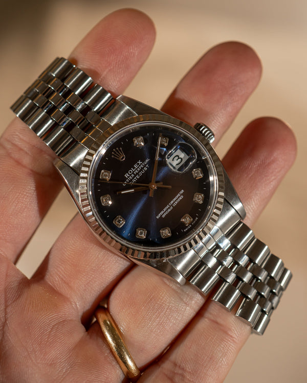 Rolex Datejust 16234 – Blue Diamond Dial – S-Serial (ca. 1993)