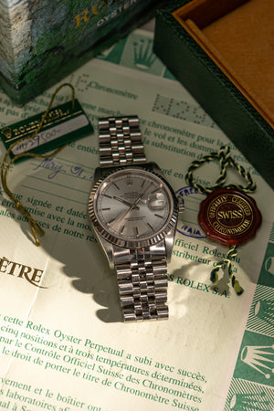 Rolex Watch Datejust 16234 - Silver Dial - Full Set - 1996