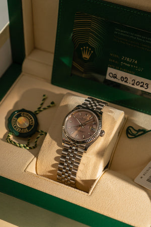 Rolex Datejust 31 278274 - Pink Dial - Full Set (2023)