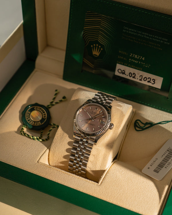 Rolex Datejust 31 278274 - Pink Dial - Full Set (2023)