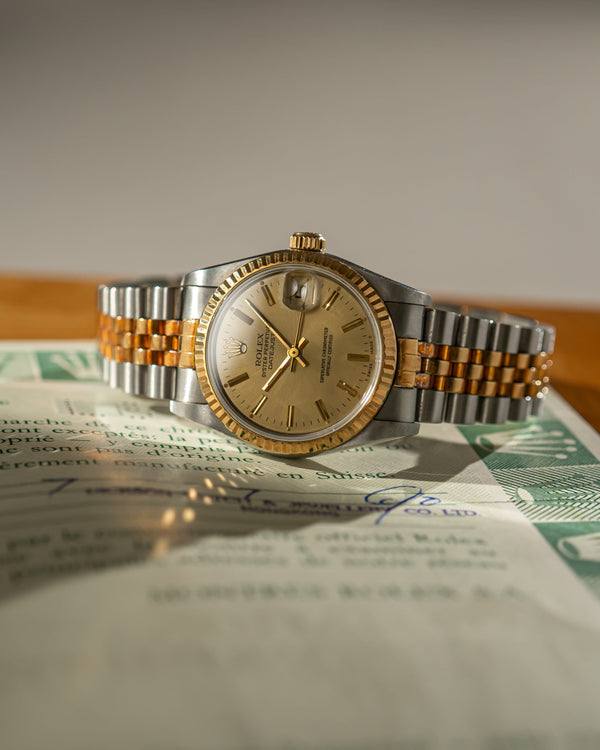 Rolex Watch Datejust 31 68273 - Champagne Dial - Papers - 1990