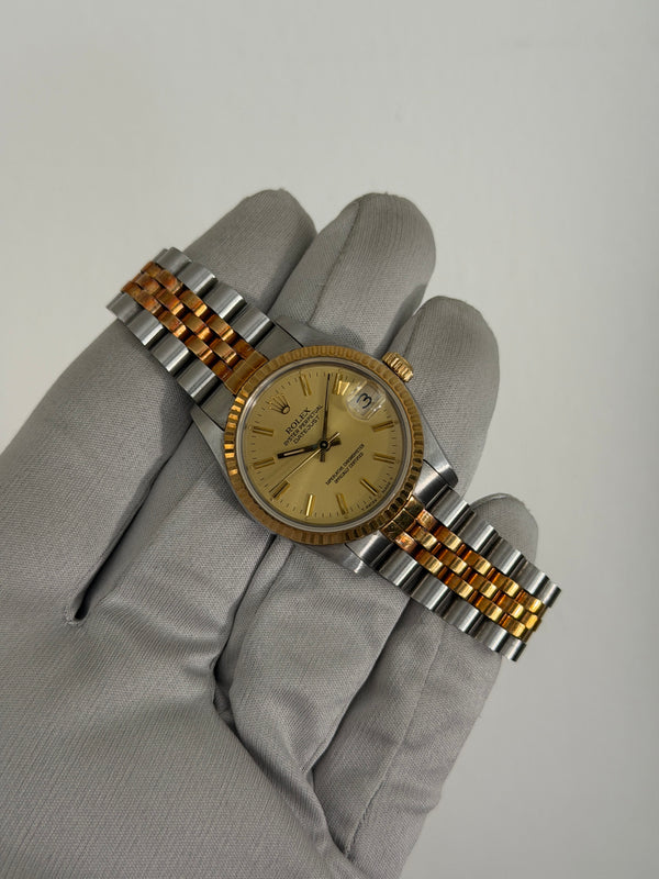 Rolex Watch Datejust 31 68273 - Champagne Dial - Papers - 1990