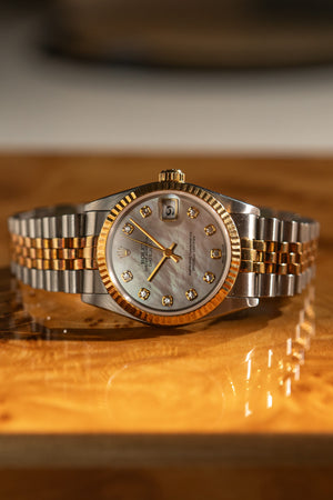 Rolex Watch Datejust 31 68273 - Mother of Pearl Diamond Dial - Watch Only - 1995