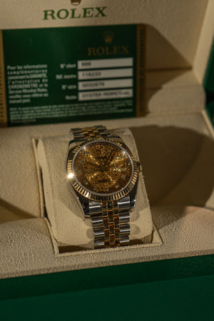 Rolex Datejust 36 116233 - Champagne Jubilee Dial - Box & Card (2010)