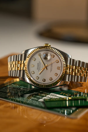 Rolex Watch Datejust 36 116233 - White Diamond Dial - Card Only - 2009