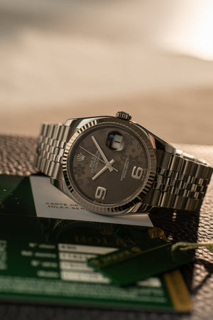 Rolex Datejust 36 116234 - Grey Floral Dial - Papers & RSC (2010)