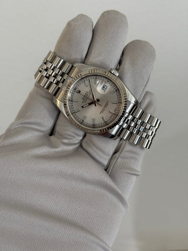 Rolex Watch Datejust 36 116234 - Silver Dial - Box & Card - 2008