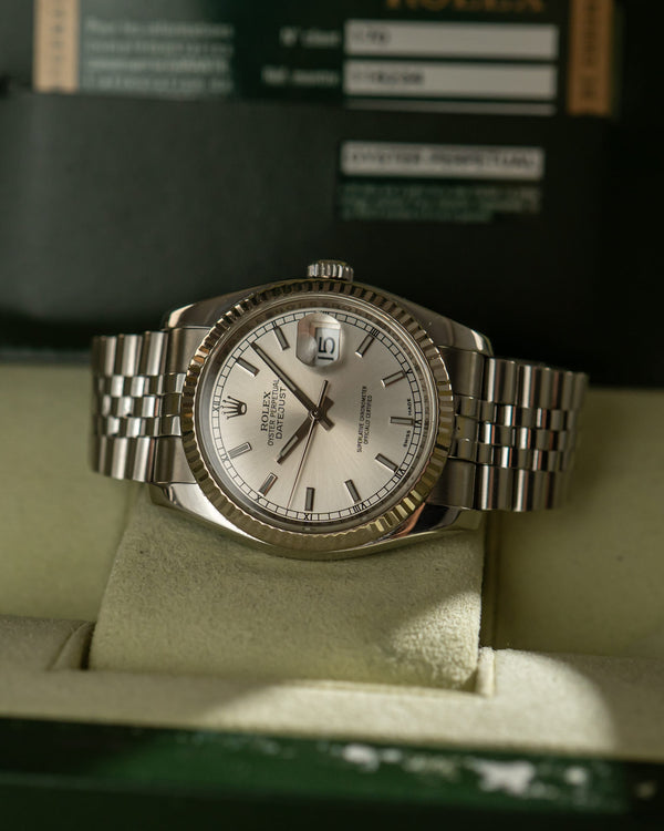 Rolex Watch Datejust 36 116234 - Silver Dial - Box & Card - 2008