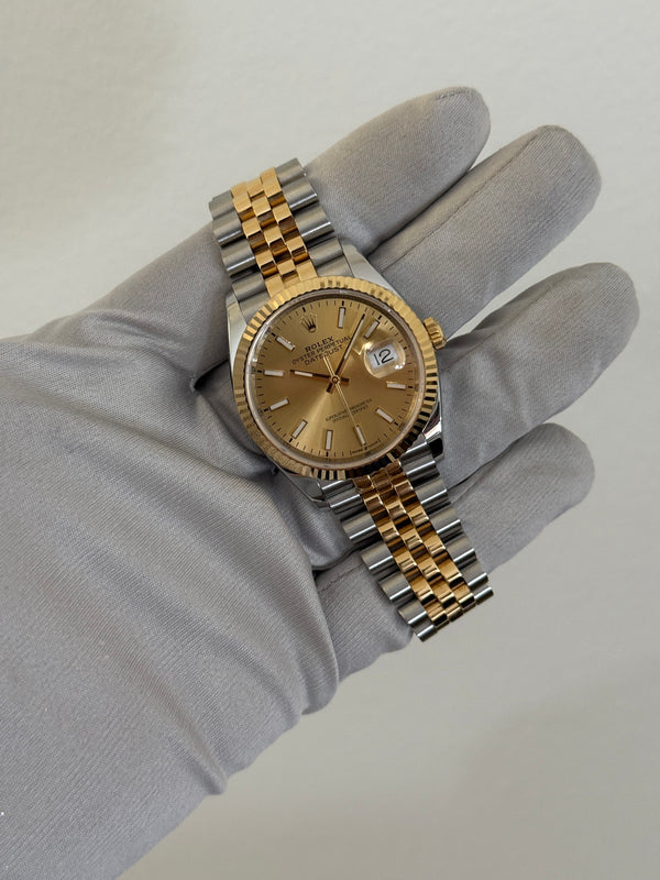 Rolex Watch Datejust 36 126233 - Champagne Dial - Box & Card - 2019