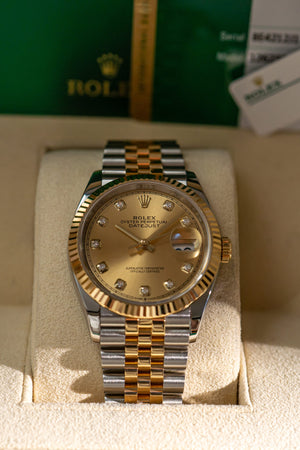 Rolex Watch Datejust 36 126233 - Champagne Diamond Dial - Two-Tone Jubilee (2018)