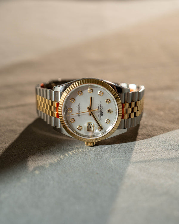 Rolex Datejust 36 126233 - Mother of Pearl Diamond Dial - Full Set (2023)