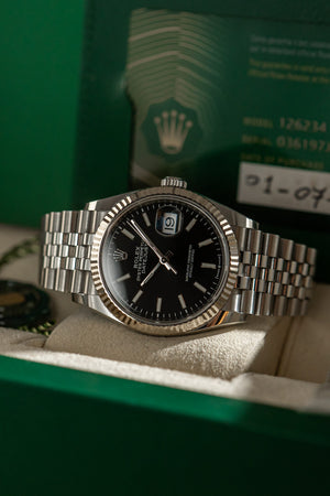 Rolex Watch Datejust 36 126234 - Black Dial - Full Set - 2021