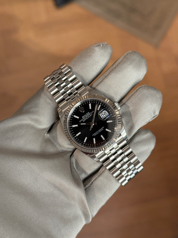 Rolex Watch Datejust 36 126234 - Black Dial - Jubilee - Full Set - 2021