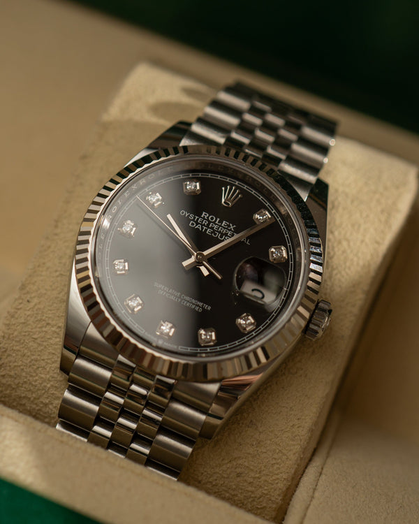 Rolex Datejust 36 126234 – Black Diamond Dial – Full Set (2020) - Original Receipt