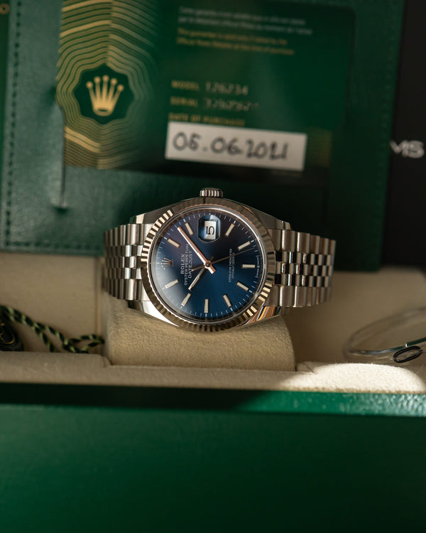 Rolex Watch Datejust 36 126234 - Blue Dial - Full Set - 2021