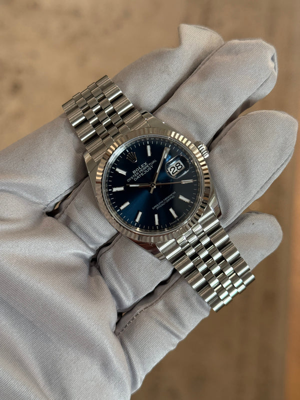 Rolex Watch Datejust 36 126234 - Blue Dial - Full Set - 2024