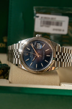Rolex Watch Datejust 36 126234 - Blue Dial - Full Set - 2024