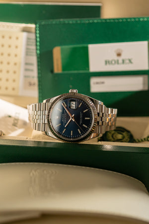 Rolex Watch Datejust 36 126234 - Blue Dial Jubilee - Full Set with Rolex CPO - 2020