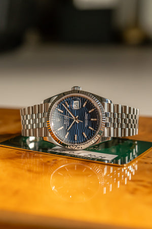 Rolex Watch Datejust 36 126234 - Blue Fluted Motif Dial - Card Only - 2024