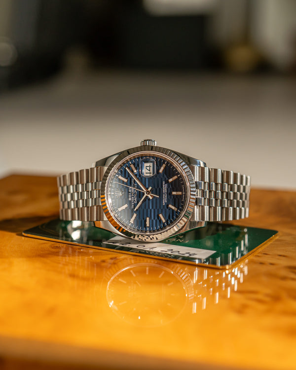 Rolex Watch Datejust 36 126234 - Blue Fluted Motif Dial - Card Only - 2024