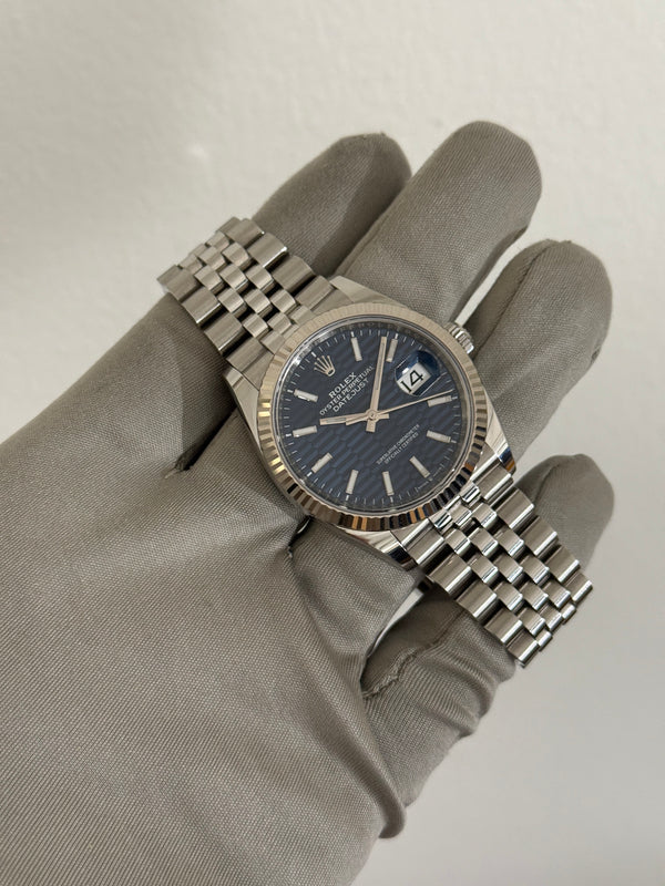 Rolex Watch Datejust 36 126234 - Blue Fluted Motif Dial - Card Only - 2024
