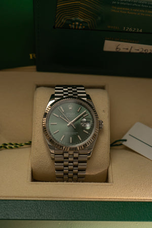 Rolex Datejust 36 126234 - Green Dial - Full Set (2022)