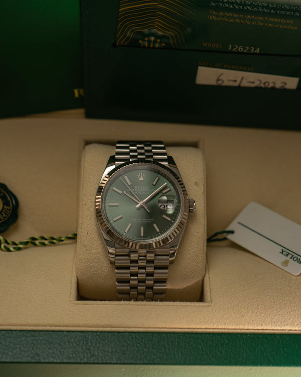 Rolex Datejust 36 126234 - Green Dial - Full Set (2022)