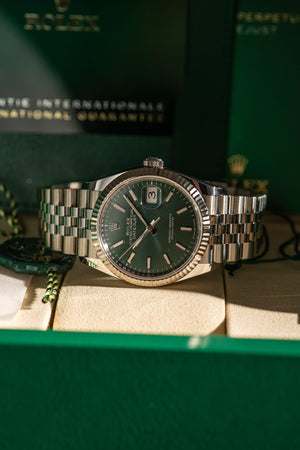 Rolex Watch Datejust 36 126234 - Mint Green Dial - Full Set - 2026