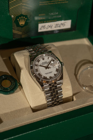 Rolex Datejust 36 126234 – White Roman Dial – Unworn & Full Set (2025) - Inc. 25% VAT
