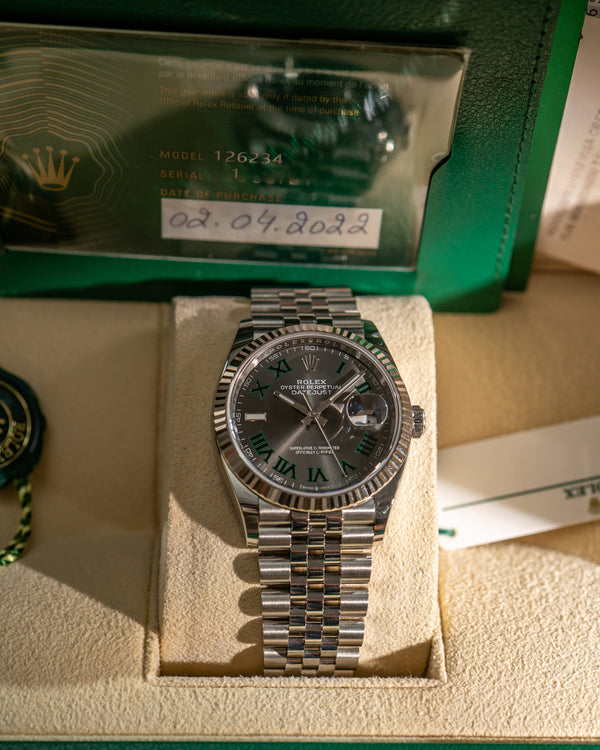 Rolex Datejust 36 126234 - Wimbledon Dial - Full Set (2022)