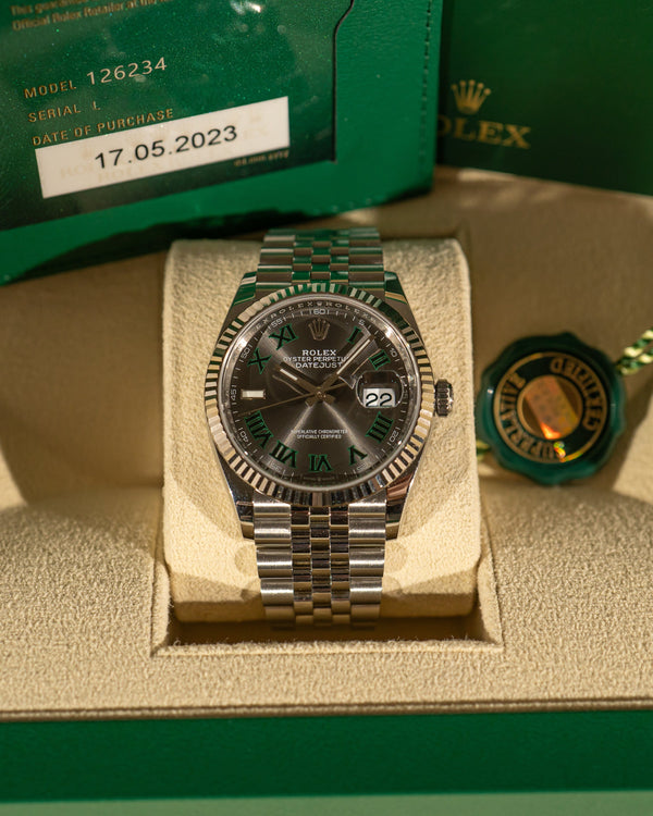Rolex Datejust 36 126234 – Wimbledon Dial – Full Set (2023)
