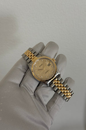 Rolex Watch Datejust 36 16233 - Champagne Jubilee Diamond Dial - RSC Warranty to 2028 (1991)