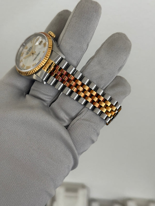 Rolex Watch Datejust 36 16233 - Mother of Pearl Dial - Two-Tone Rolesor - Box & Papers - 1996